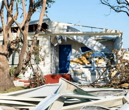 Catastrophe claims after severe weather.